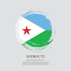 Flag of Djibouti vector design