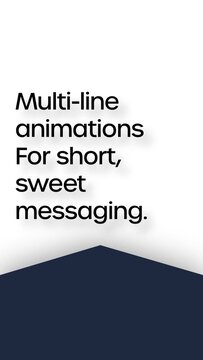 Vertical Motion Arrow Text Design