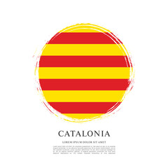 Fototapeta na wymiar Flag of Catalonia vector illustration
