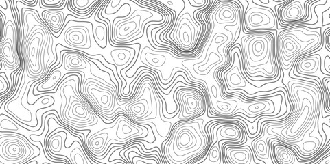 Topographic map background geographic line map with elevation assignments. Modern design with White background with topographic wavy pattern design.paper texture Imitation of a geographical map shades