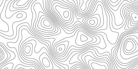 Obraz premium Topographic map background geographic line map with elevation assignments. Modern design with White background with topographic wavy pattern design.paper texture Imitation of a geographical map shades