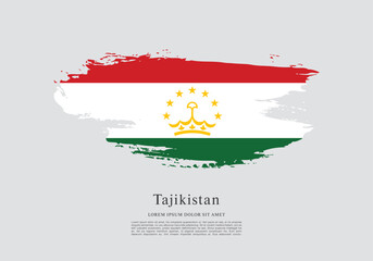 Flag of Tajikistan vector illustration