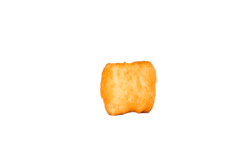 National Kazakh pastry baursak isolated on white background. Traditional cuisine of ancient nomads. Festive dish for Nauryz.