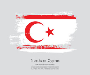 Flag of Northern Cyprus vector illustration