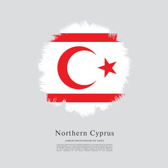 Flag of Northern Cyprus vector illustration