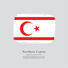 Flag of Northern Cyprus vector illustration