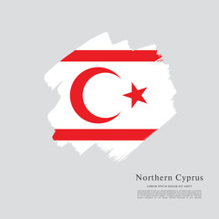 Flag of Northern Cyprus vector illustration