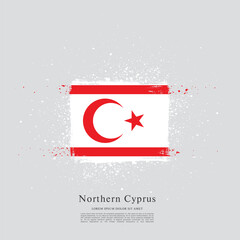 Flag of Northern Cyprus vector illustration