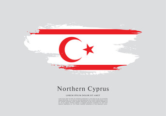 Flag of Northern Cyprus vector illustration