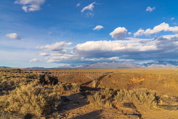 Fototapeta premium Rio Grande River Gorge Bridge, Taos, New Mexico