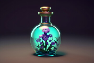 3d witch's Truth Serum Potion in a bottle