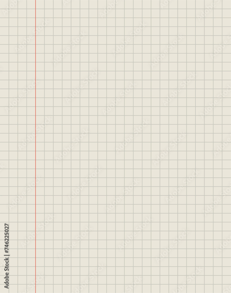 Poster math paper, notebook paper background. sheets of square and lined paper