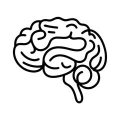 brain doodling vector illustration