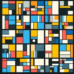 Abstract geometric background with rectangles. Vector illustration. 