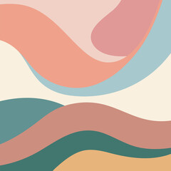 Colorful poster background. art print for beauty, fashion and natural products, wellness, wedding and event.