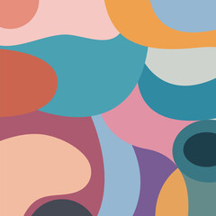 Colorful poster background. art print for beauty, fashion and natural products, wellness, wedding and event.