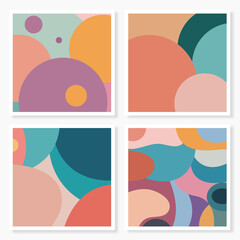 Colorful poster background. art print for beauty, fashion and natural products, wellness, wedding and event.