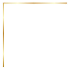 Aesthetic golden corner, certificate corner