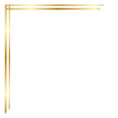 Obraz premium Aesthetic golden corner, certificate corner