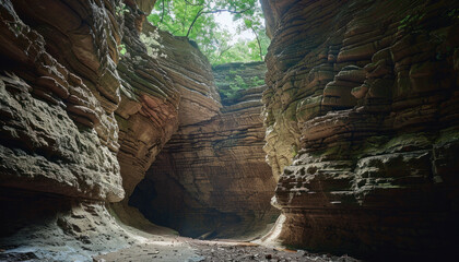 Obraz premium Turkey run state park, state park, forrest, hike trail, nature preserve, pine grove, hiking trail, hike trail, cascades trail, trail beside water, national park, trails, cuyahoga valley, cascade falls