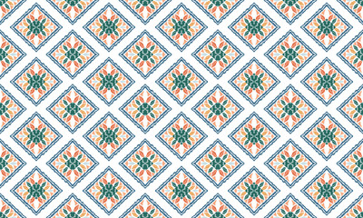 Hand drawn Indian embroidery, ornament, folklore, geometric, tribal vector texture. Seamless striped pattern in the style of Aztec, Scandinavian, Slavic, Mexican, folk pattern.