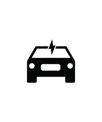 electric car icon, vector best flat icon.