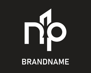 Letter np logo design template © cleanskills82