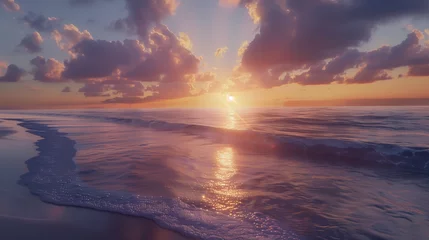 Foto op Plexiglas sunset over the beautiful sea. © The Thee Studio