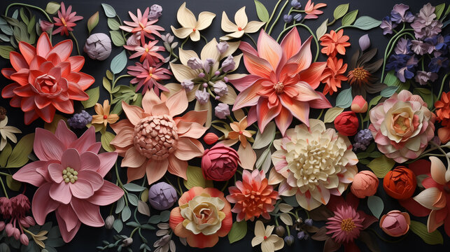 3D Flower pattern
