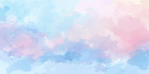 a pastel and vintage colored background with blue and pink watercolor,unicorn background