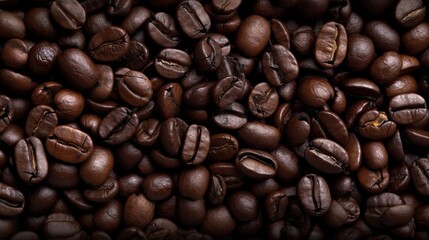 Obraz premium Roasted coffee beans background