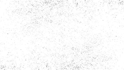 Distressed black texture. Dark grainy texture on white background. Dust overlay textured. Grain noise particles.  Rusted white effect. Grunge design elements. Vector illustration