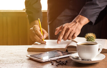 Business man working in office