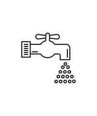 faucet icon, vector best line icon.