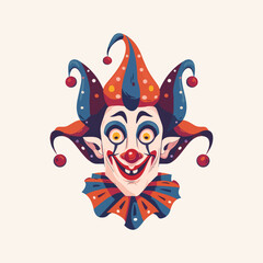 charmingclown flat illustration