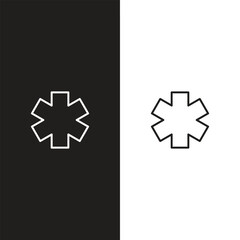 medical star icon medical star, symbol medical 