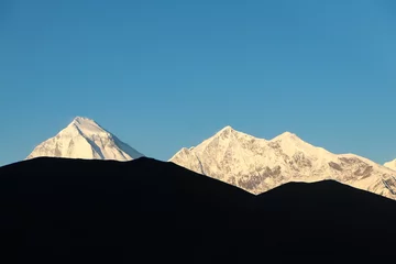 Fototapete Dhaulagiri Mt. Dhaulagiri and Mt. Tukuche seen from Muktinath Valley   Mustang
