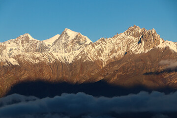 Amazing View of Mountains during Sunrise in Mustang | Pic from Muktinath Valley