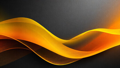 Luminous Fusion: Glowing Abstract Wave on Black Texture