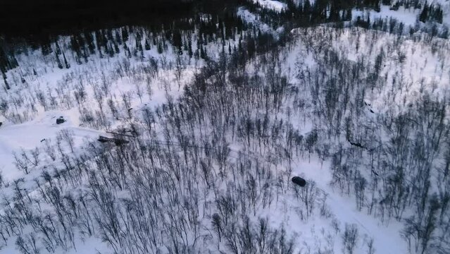 Aerial View Of Beautiful Landscape Of Lyngen Alps, Norway