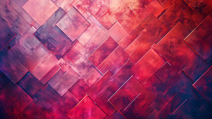 Background with red squares arranged randomly