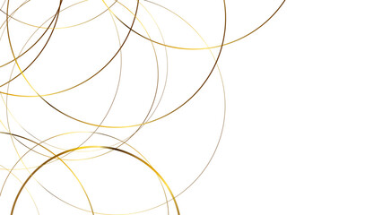 Luxury premium golden random chaotic circle abstract background. Vector illustration - obrazy, fototapety, plakaty