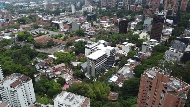 building in the El Poblado neighborhood, Medell&iacute;n, Colombia