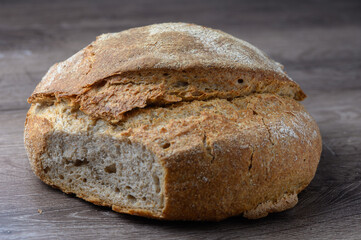 whole grain freshly baked bread on the table 3