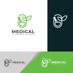 Creative Medical pharmacy logo design vector template.