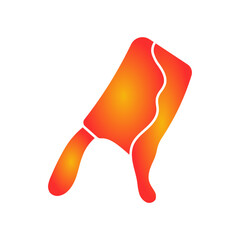 Knife With Blood Flat Gradient Style