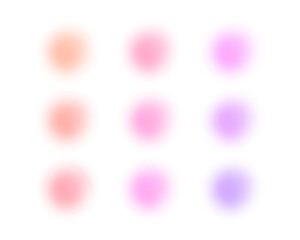 カラフルな水彩風フレーム素材