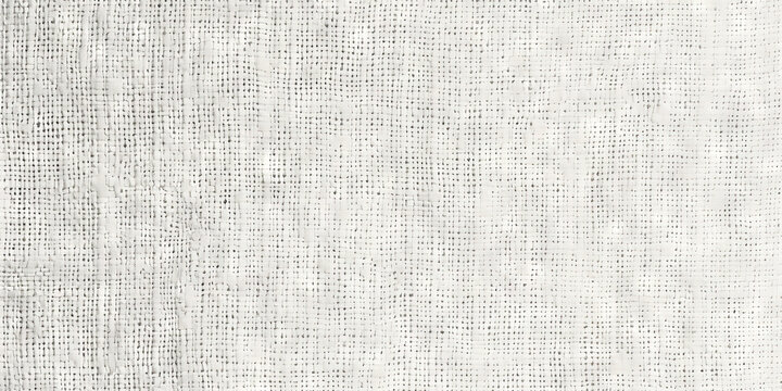 texture white linen on a plain white background, Natural linen fabric texture texture background. white canvas