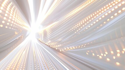 white background with neon lights and lines, technology design