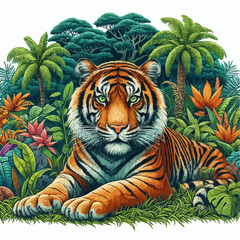 A guardian of biodiversity, the Sumatran Tiger embodies the spirit of conservation in the face of habitat loss and human encroachment🌍🐯